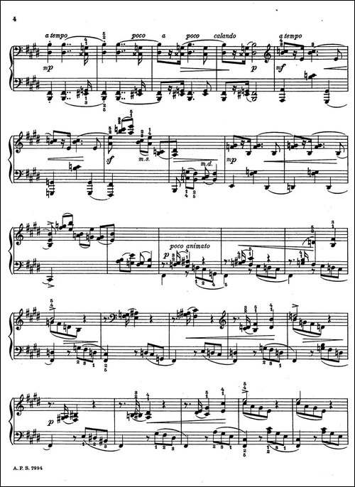 2首玛祖卡舞曲-2-Two Mazurkas Op.28 No.2-钢琴谱