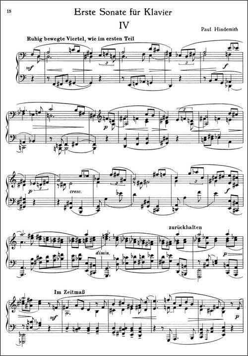 Piano Sonata No.1-第一钢琴奏鸣曲·Ⅳ-钢琴谱
