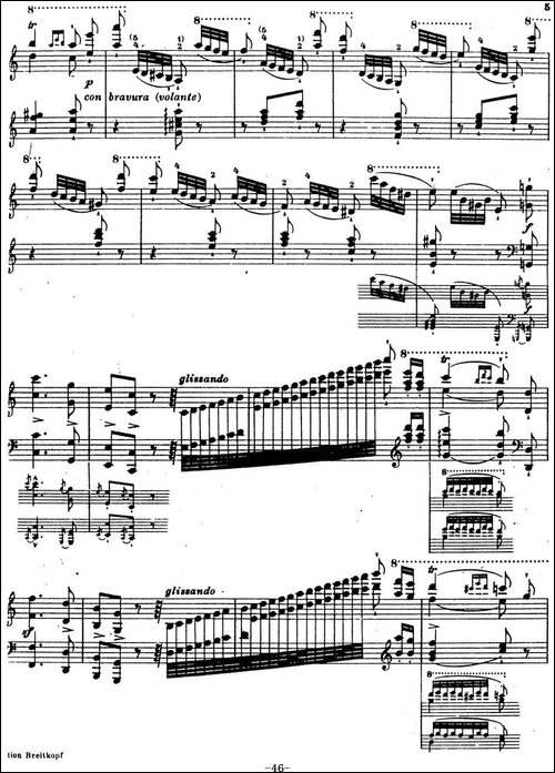 6首帕格尼尼大练习曲-La Chasse Etude Nr.5-钢琴谱