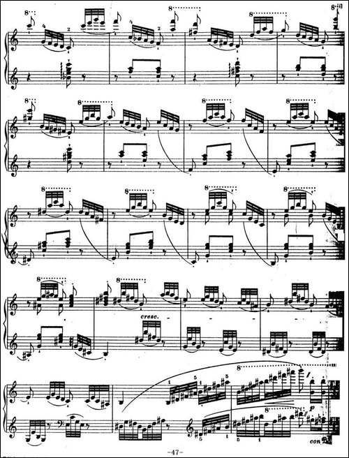 6首帕格尼尼大练习曲-La Chasse Etude Nr.5-钢琴谱