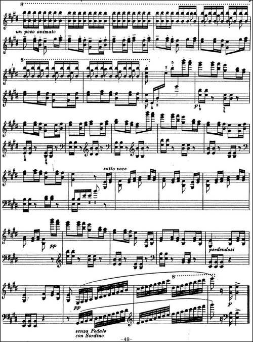 6首帕格尼尼大练习曲-La Chasse Etude Nr.5-钢琴谱