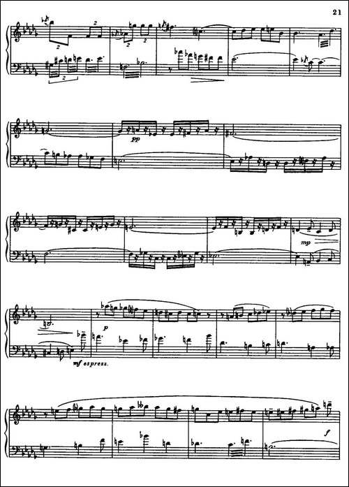 24 Preludes and Fugues Part.2 Op.45-24首前奏曲与赋格·第二部分·16-钢琴谱