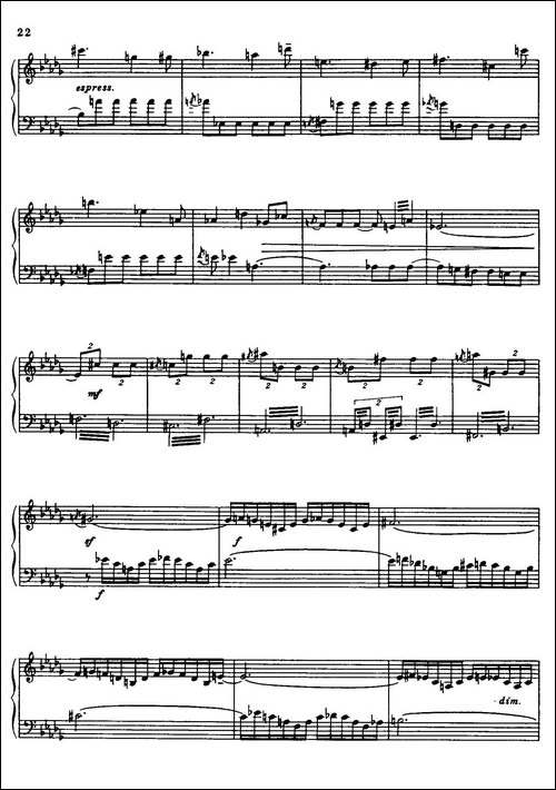 24 Preludes and Fugues Part.2 Op.45-24首前奏曲与赋格·第二部分·16-钢琴谱