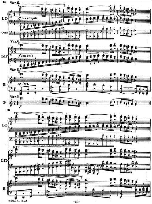 6首帕格尼尼大练习曲-Thema mit Variationen Etude Nr.6-钢琴谱