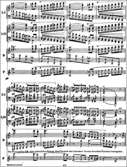 6首帕格尼尼大练习曲-Thema mit Variationen Etude Nr.6-钢琴谱