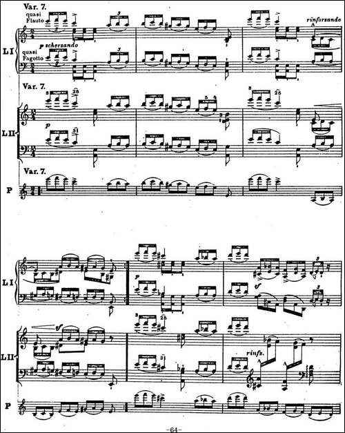 6首帕格尼尼大练习曲-Thema mit Variationen Etude Nr.6-钢琴谱