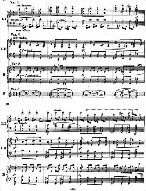 6首帕格尼尼大练习曲-Thema mit Variationen Etude Nr.6-钢琴谱