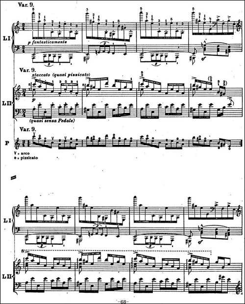 6首帕格尼尼大练习曲-Thema mit Variationen Etude Nr.6-钢琴谱