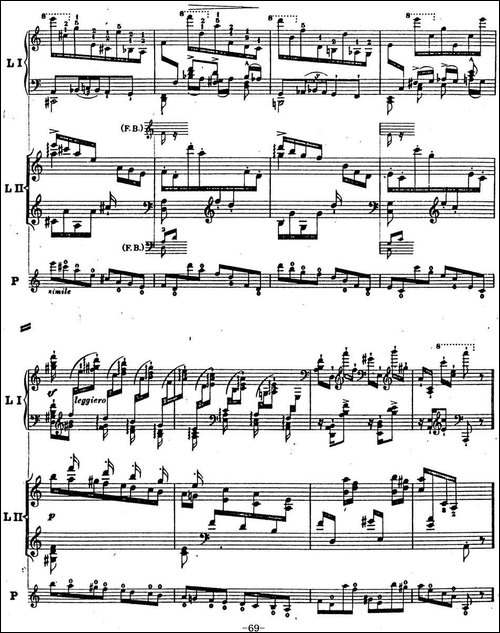 6首帕格尼尼大练习曲-Thema mit Variationen Etude Nr.6-钢琴谱
