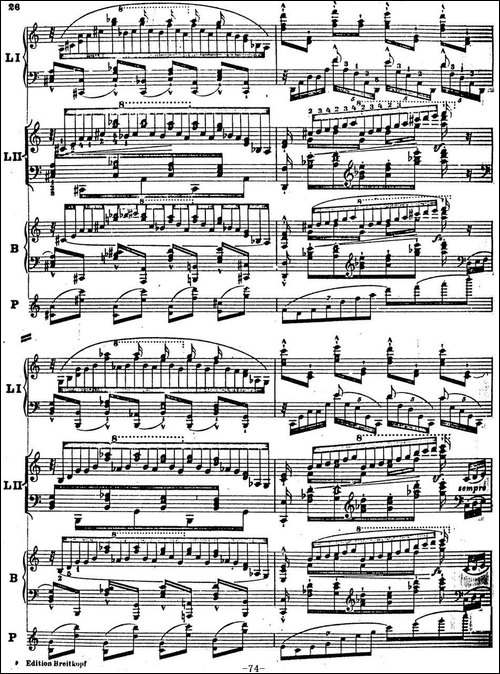 6首帕格尼尼大练习曲-Thema mit Variationen Etude Nr.6-钢琴谱