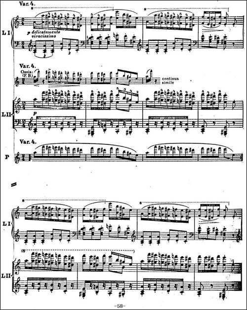 6首帕格尼尼大练习曲-Thema mit Variationen Etude Nr.6-钢琴谱