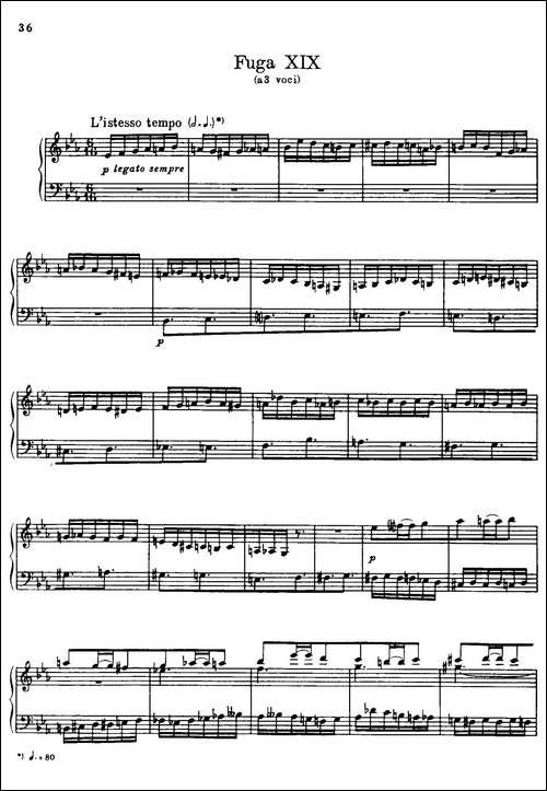 24 Preludes and Fugues Part.2 Op.45-24首前奏曲与赋格·第二部分·19-钢琴谱