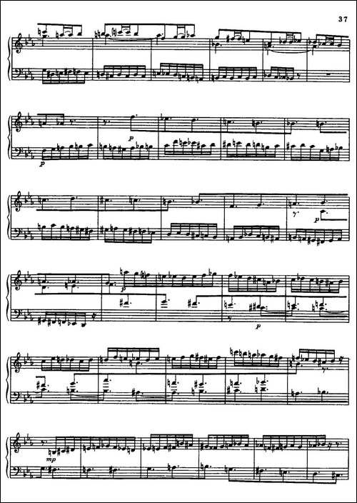 24 Preludes and Fugues Part.2 Op.45-24首前奏曲与赋格·第二部分·19-钢琴谱