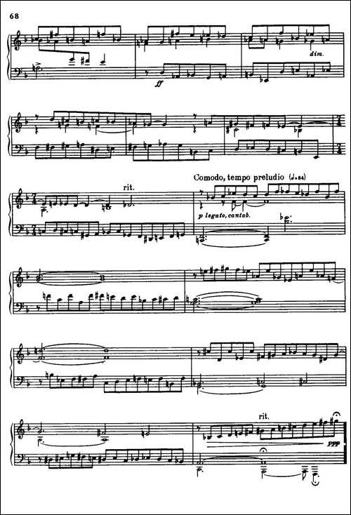 24 Preludes and Fugues Part.2 Op.45-24首前奏曲与赋格·第二部分·23-钢琴谱