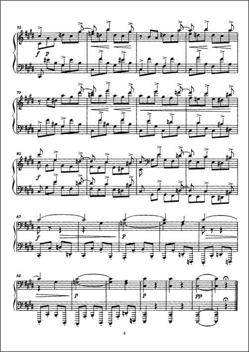 Arabesques Op.4-阿拉伯风格曲-1-钢琴谱