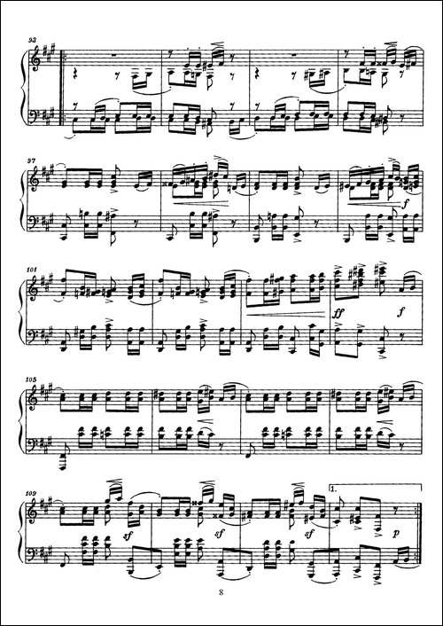 Arabesques Op.4-阿拉伯风格曲-2-钢琴谱
