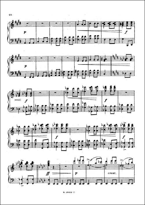 Arabesques Op.4-阿拉伯风格曲-4-钢琴谱
