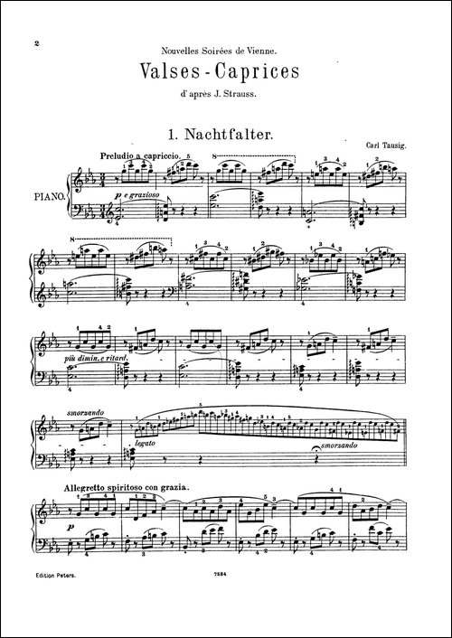 5 Valses Caprices-5首随想圆舞曲·第1集-钢琴谱