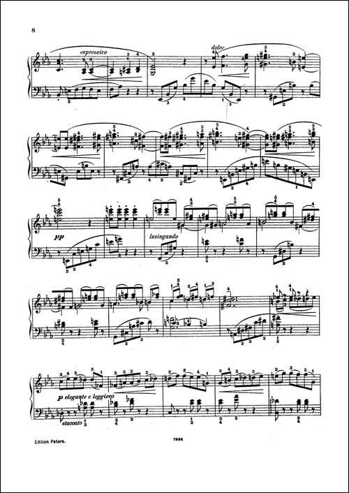 5 Valses Caprices-5首随想圆舞曲·第1集-钢琴谱