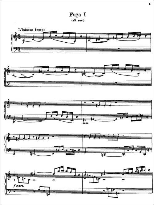 24 Preludes and Fugues Part.1 Op.45-24首前奏曲与赋格·第一部分·1-钢琴谱