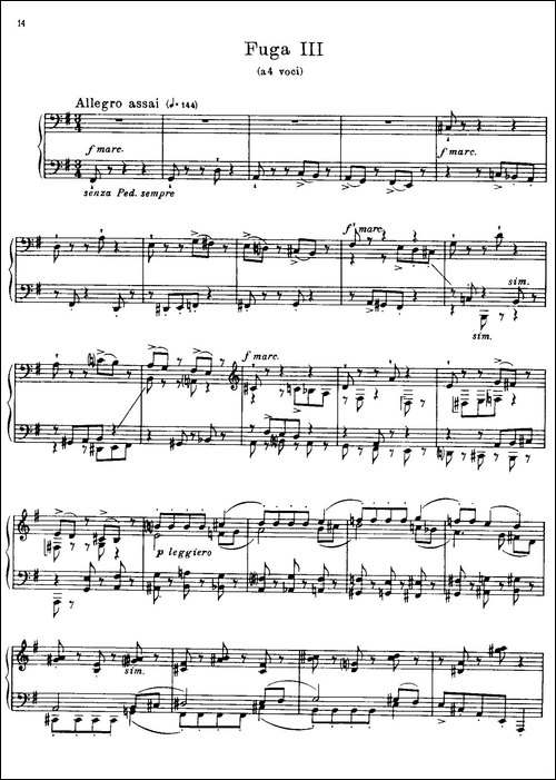 24 Preludes and Fugues Part.1 Op.45-24首前奏曲与赋格·第一部分·3-钢琴谱