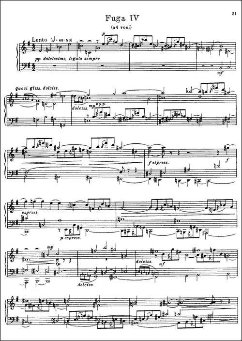 24 Preludes and Fugues Part.1 Op.45-24首前奏曲与赋格·第一部分·4-钢琴谱