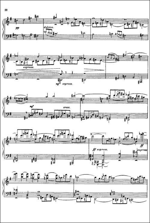 24 Preludes and Fugues Part.1 Op.45-24首前奏曲与赋格·第一部分·4-钢琴谱