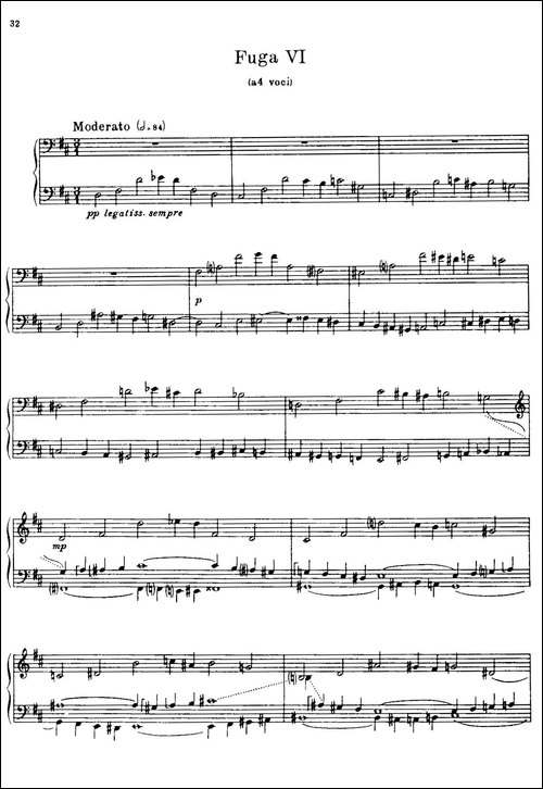 24 Preludes and Fugues Part.1 Op.45-24首前奏曲与赋格·第一部分·6-钢琴谱
