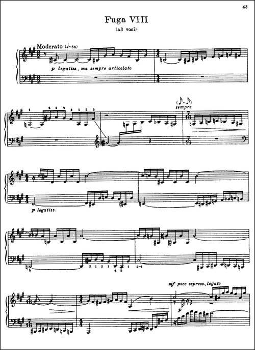 24 Preludes and Fugues Part.1 Op.45-24首前奏曲与赋格·第一部分·8-钢琴谱