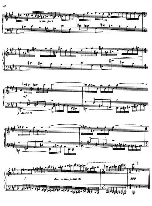 24 Preludes and Fugues Part.1 Op.45-24首前奏曲与赋格·第一部分·8-钢琴谱