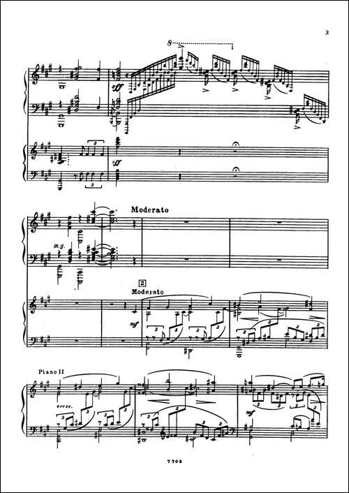 升f小调第一钢琴协奏曲 Op.1-双钢琴版-钢琴谱