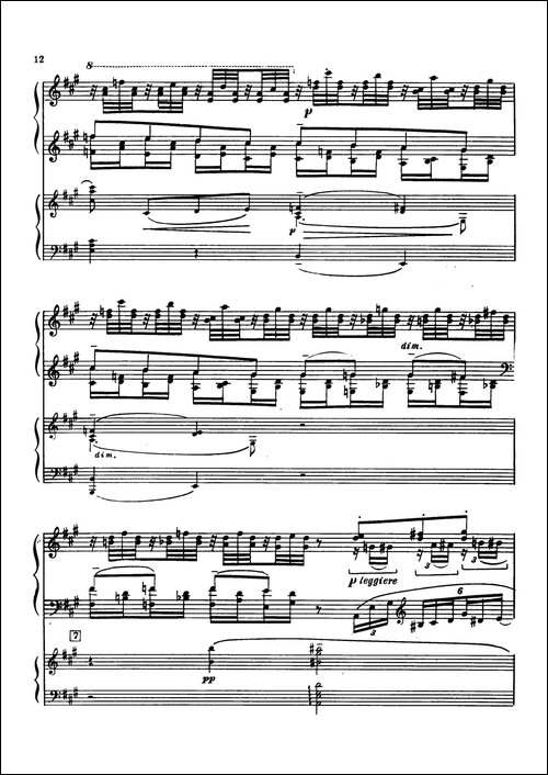 升f小调第一钢琴协奏曲 Op.1-双钢琴版-钢琴谱