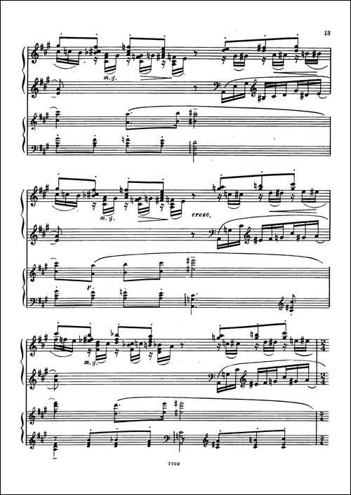 升f小调第一钢琴协奏曲 Op.1-双钢琴版-钢琴谱