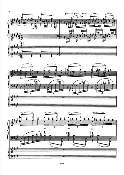 升f小调第一钢琴协奏曲 Op.1-双钢琴版-钢琴谱