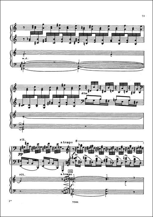 升f小调第一钢琴协奏曲 Op.1-双钢琴版-钢琴谱