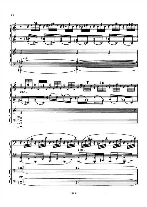 升f小调第一钢琴协奏曲 Op.1-双钢琴版-钢琴谱
