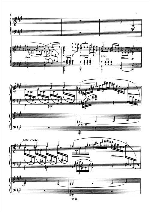 升f小调第一钢琴协奏曲 Op.1-双钢琴版-钢琴谱
