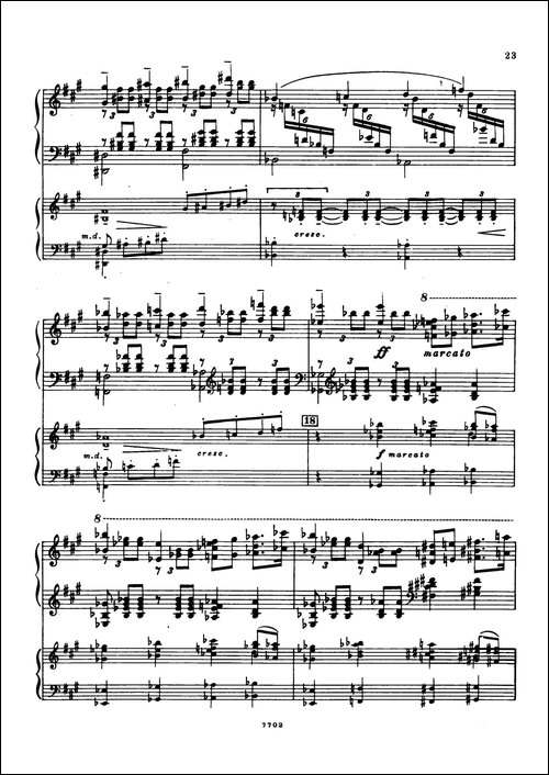 升f小调第一钢琴协奏曲 Op.1-双钢琴版-钢琴谱