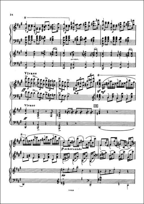 升f小调第一钢琴协奏曲 Op.1-双钢琴版-钢琴谱