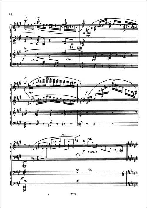 升f小调第一钢琴协奏曲 Op.1-双钢琴版-钢琴谱