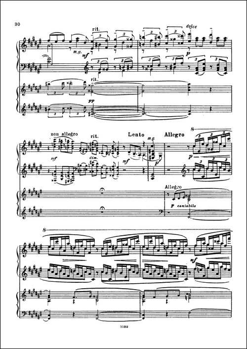 升f小调第一钢琴协奏曲 Op.1-双钢琴版-钢琴谱