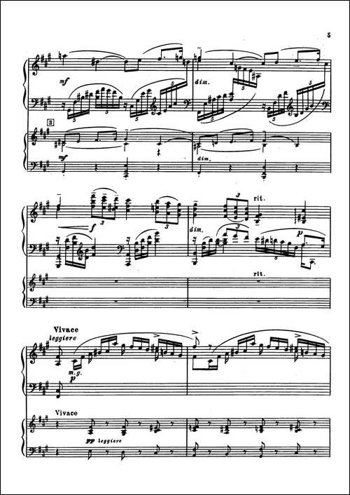 升f小调第一钢琴协奏曲 Op.1-双钢琴版-钢琴谱