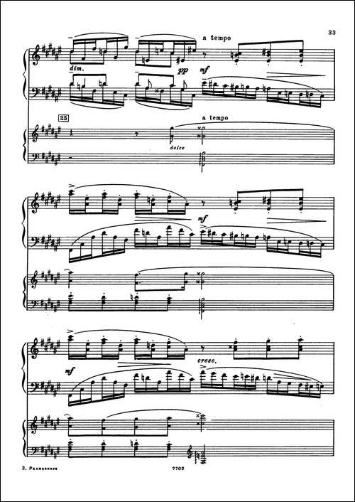 升f小调第一钢琴协奏曲 Op.1-双钢琴版-钢琴谱