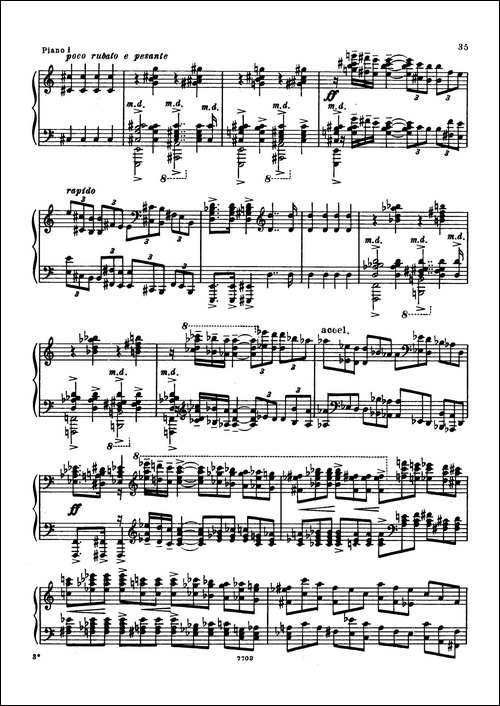 升f小调第一钢琴协奏曲 Op.1-双钢琴版-钢琴谱