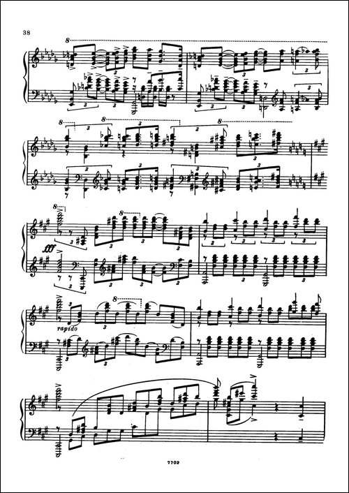 升f小调第一钢琴协奏曲 Op.1-双钢琴版-钢琴谱