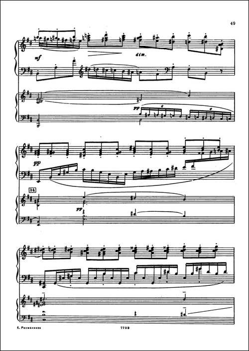 升f小调第一钢琴协奏曲 Op.1-双钢琴版-钢琴谱