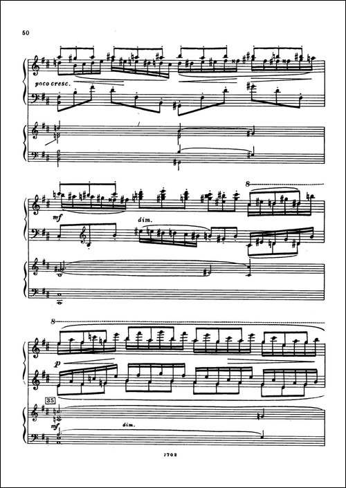升f小调第一钢琴协奏曲 Op.1-双钢琴版-钢琴谱