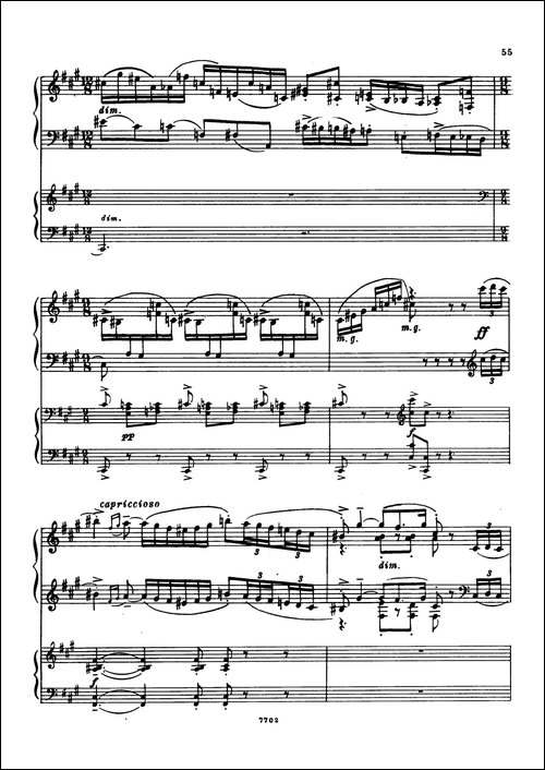 升f小调第一钢琴协奏曲 Op.1-双钢琴版-钢琴谱