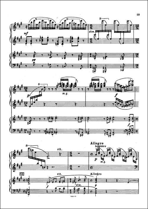 升f小调第一钢琴协奏曲 Op.1-双钢琴版-钢琴谱