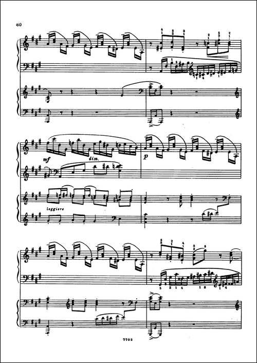 升f小调第一钢琴协奏曲 Op.1-双钢琴版-钢琴谱